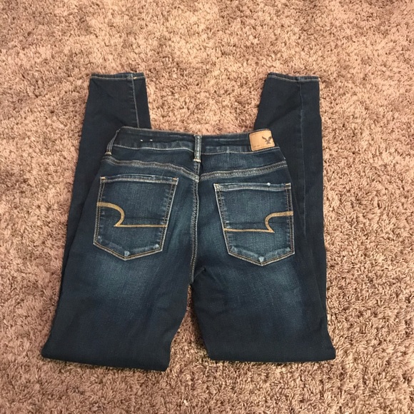 American Eagle dark wash  jeggings - Picture 3 of 5